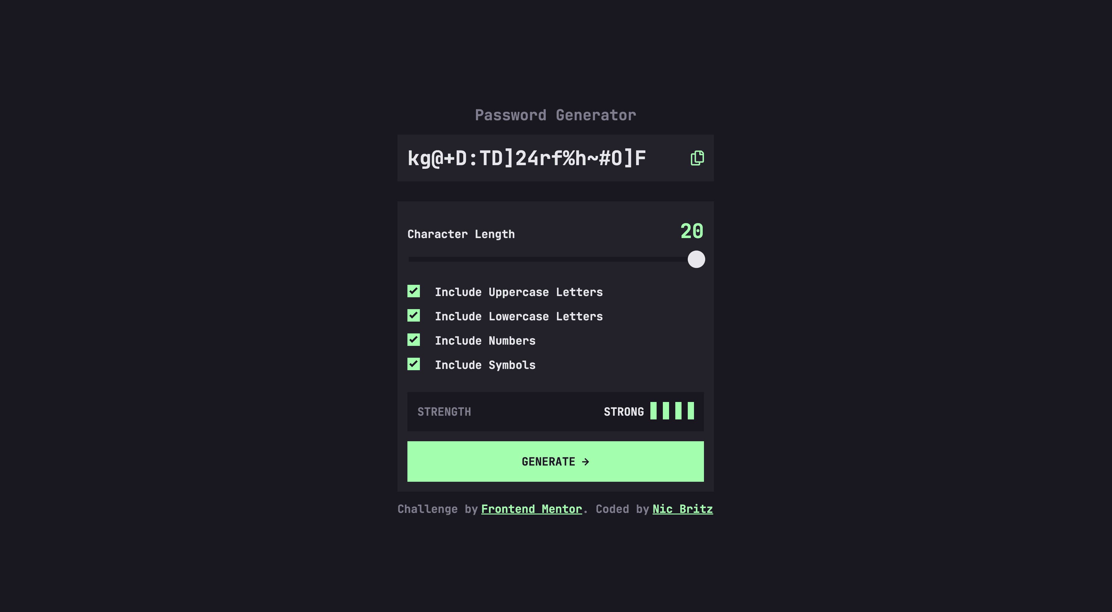 Password Generator screenshot 0